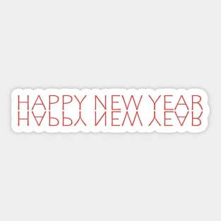 Happy New Year Words Sticker